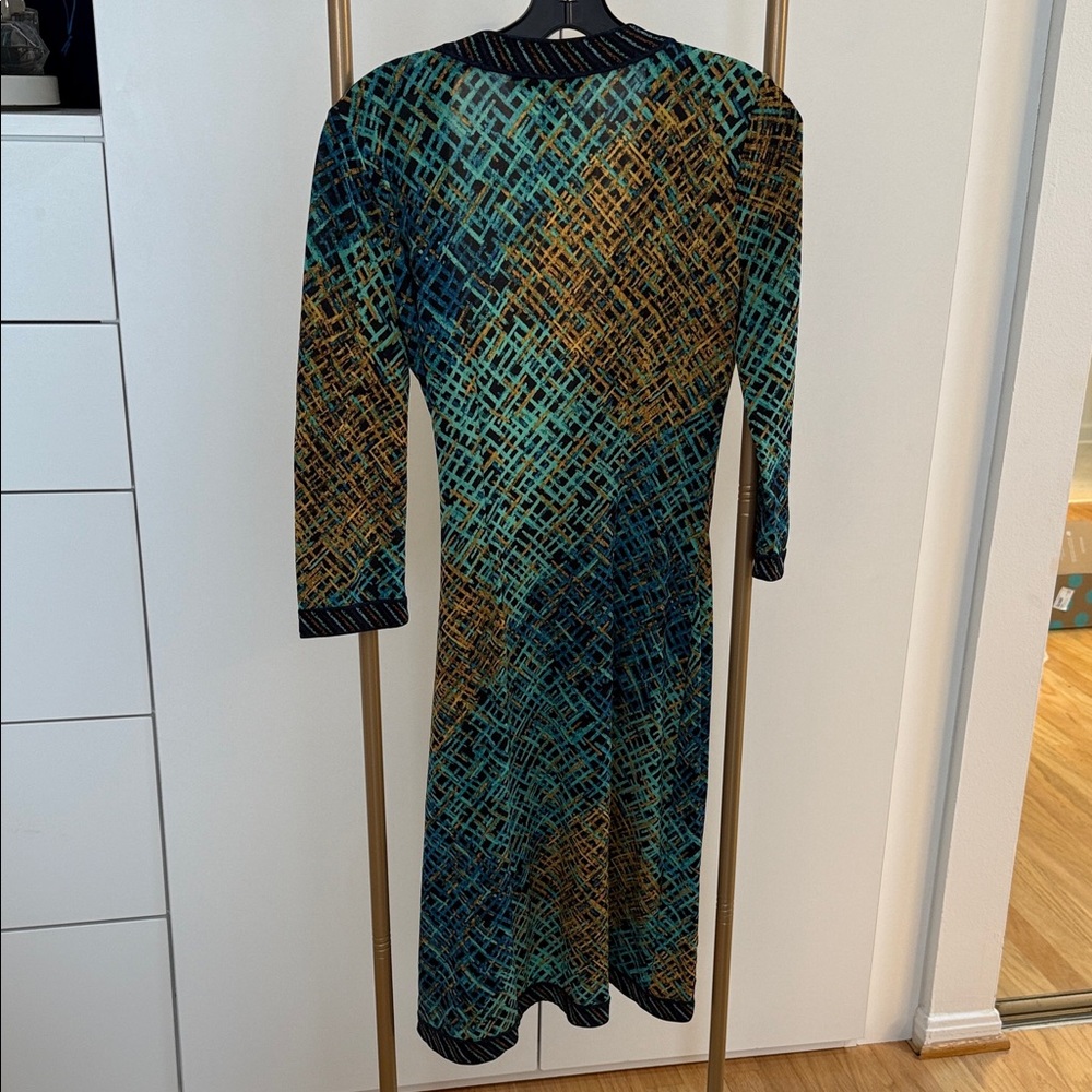 Bcbgmaxazria Multicolor Patterned Wrap Dress - image 6